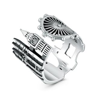 Кольцо из чернёного серебра - Лондон