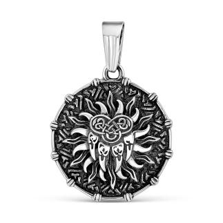 Подвеска-оберег из чернёного серебра - Лапа (Печать Велеса наделяет своего обладателя волчьей силой, выносливостью, упорством, храбростью, защищает от всех невзгод и болезней. Волчья лапа придаёт чело