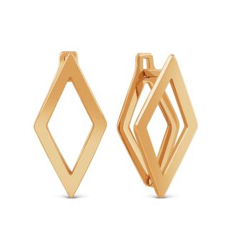 Серьги из золочёного серебра