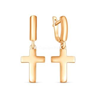 Серьги из золочёного серебра