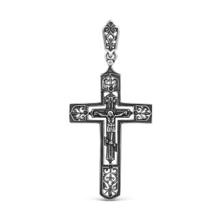 Крест из оксидированного серебра