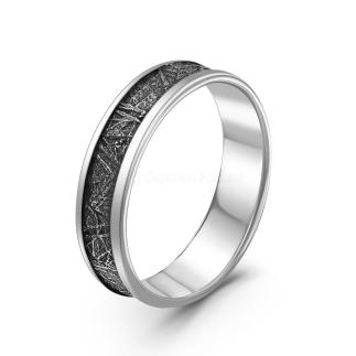 Печатка мужская из чернёного серебра