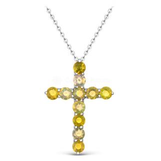 Колье из серебра с нат.опалом родированное