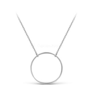 Колье из серебра родированное