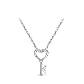 Колье из серебра родированное