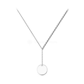 Колье из серебра родированное