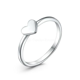 Кольцо на фалангу из родированного серебра