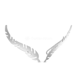 Серьги-продёвки из серебра родированные