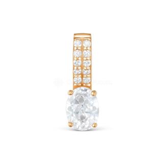 Подвеска из золочёного серебра с фианитами