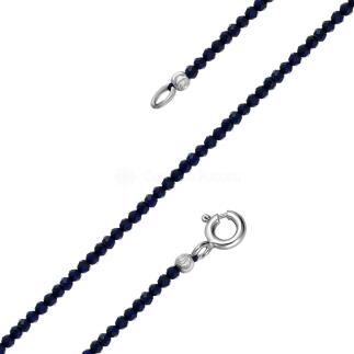 Браслет из серебра со шпинелью родированный 