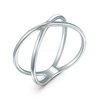 Кольцо из серебра родированное