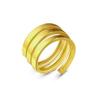 Кольцо на фалангу из золочёного серебра