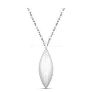 Колье из серебра родированное