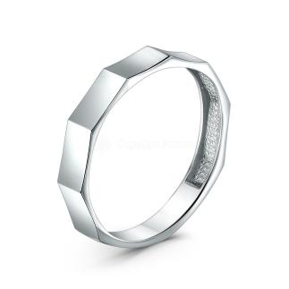 Кольцо из серебра родированное