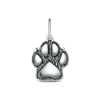 Подвеска из чернёного серебра - Лапа