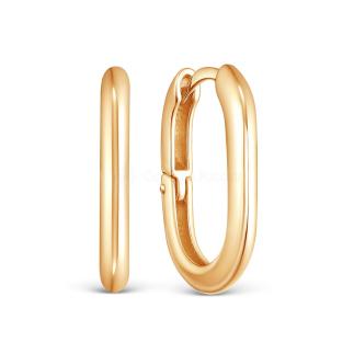 Серьги из золочёного серебра