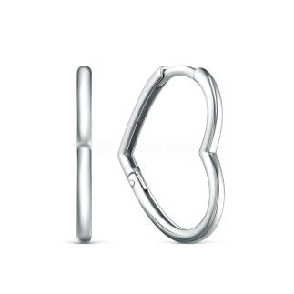 Серьги из серебра родированные