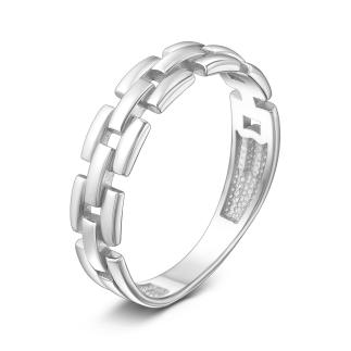 Кольцо из серебра родированное