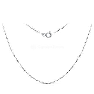 Цепь из серебра родированная - 45 см