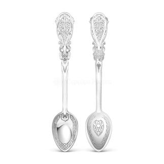 Ложка религиозная из серебра(серебрение) - 9,8 см