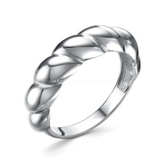 Кольцо из серебра родированное