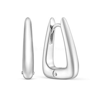 Серьги из серебра родированные 