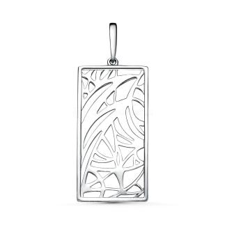 Подвеска из серебра родированная