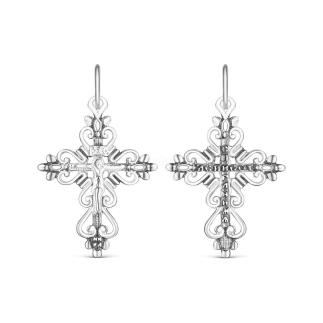 Крест из чернёного серебра - 3,2 см