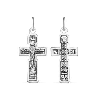 Крест из чернёного серебра - 3,6 см