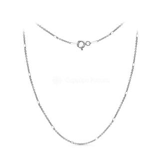 Цепь из серебра родированная - Якорь, 40 см