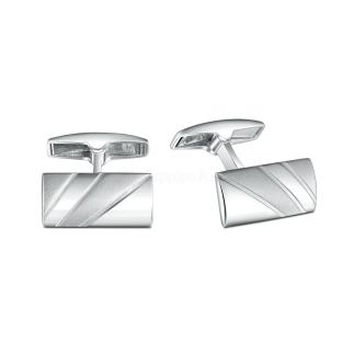 Запонки из серебра родированные