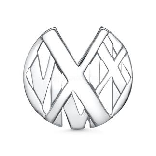 Подвеска из серебра родированная