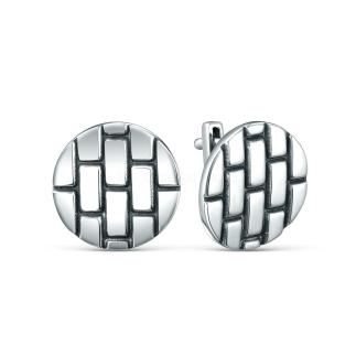 Серьги из чернёного серебра 