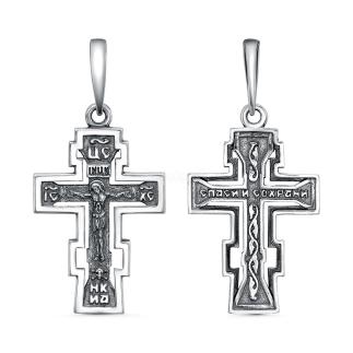 Крест из чернёного серебра -  3,4 см