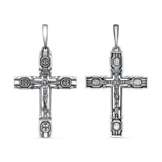 Крест из чернёного серебра -  4,3 см