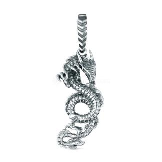 Подвеска из чернёного серебра - Дракон