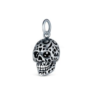 Подвеска из чернёного серебра - Череп