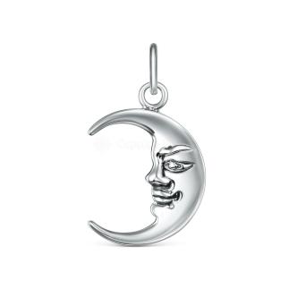 Подвеска из чернёного серебра - Месяц