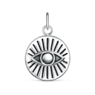 Подвеска из чернёного серебра - Око, глаз