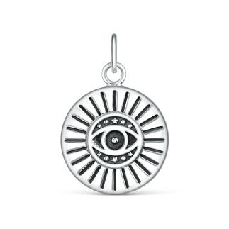 Подвеска из чернёного серебра - Око, глаз