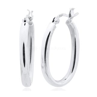 Серьги из серебра родированные