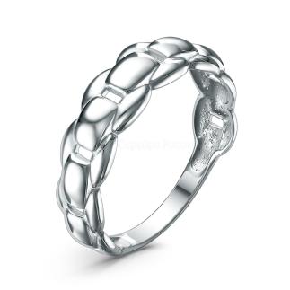 Кольцо из серебра родированное