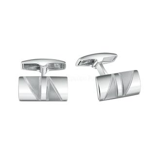 Запонки мужские из серебра родированные