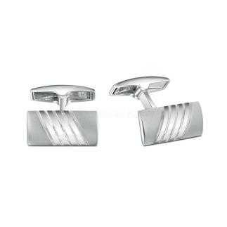 Запонки из серебра родированные