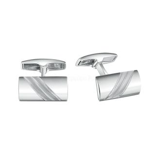 Запонки из серебра родированные