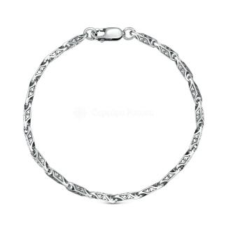 Браслет из чернёного серебра