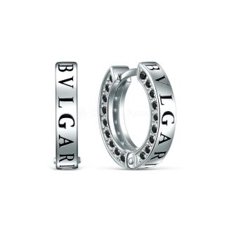 Серьги из серебра с шпинелью родированные