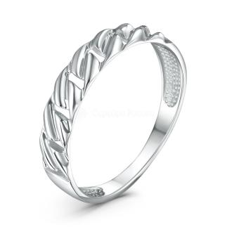 Кольцо из серебра родированное