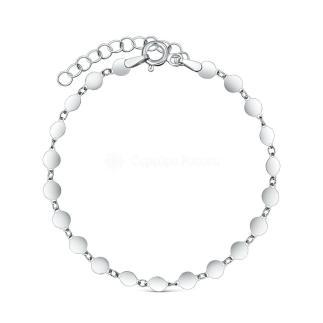 Браслет из серебра родированный - Удлинитель 3,5 см