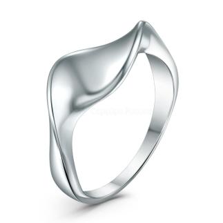 Кольцо из серебра родированное